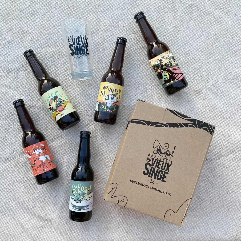 Coffret 5x33cl + 1 verre — Chamarré